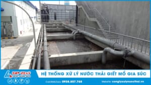 hệ thống xử lý nước thải giết mổ gia súc