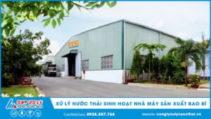 Xử lý nước thải nhà máy sản xuất bao bì