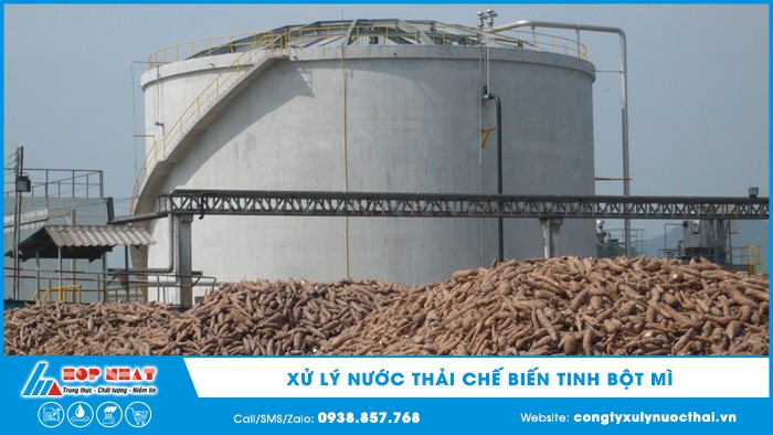 Xử lý nước thải chế biến tinh bột mì