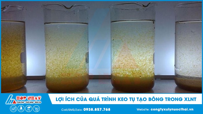 Quá trình keo tụ tạo bông trong xử lý nước thải