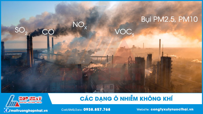 Các dạng ô nhiễm không khí