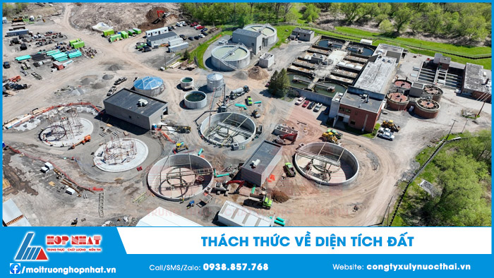 Thách thức về diện tích đất
