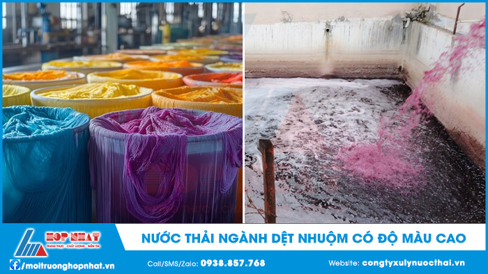Đặc điểm của nước thải dệt nhuộm