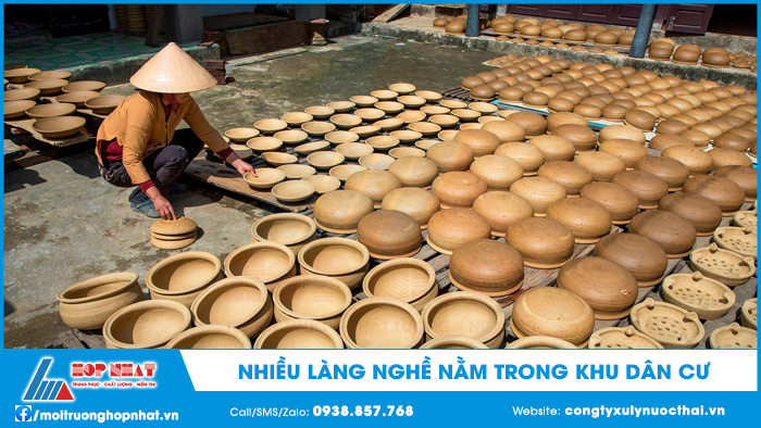 Nhiều làng nghề nằm trong khu dân cư