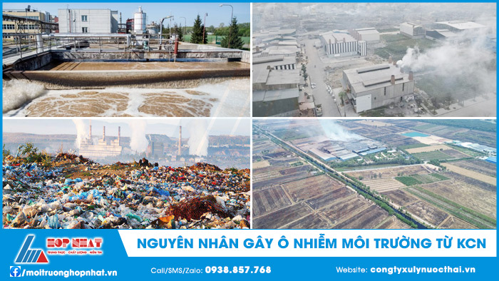 Nguyên nhân gây ô nhiễm môi trường từ KCN